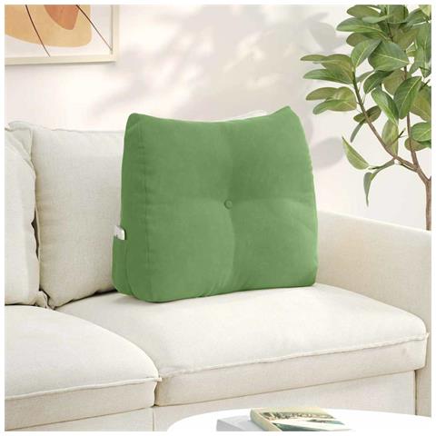 Cuscino per Schiena Verde chiaro 60 x 24 x 50 cm Velluto - Foto 2