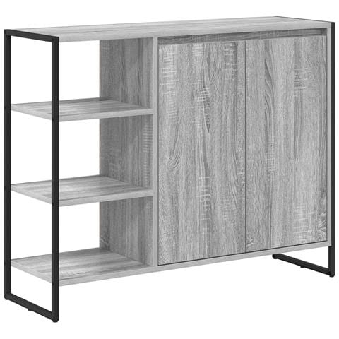 Mobile laterale Grigio Sonoma 96.5 x 30 x 75 cm - Foto 1