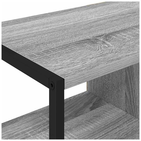 Mobile laterale Grigio Sonoma 96.5 x 30 x 75 cm - Foto 9