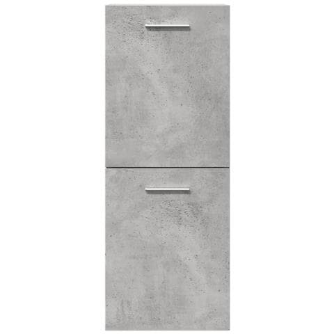 Set Mobili da Bagno 5 pz Grigio Cemento in Legno Multistrato - Foto 9