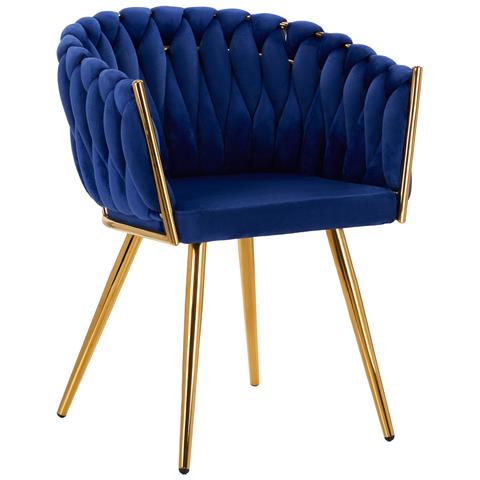 poltrona QS-GW06G blu navy - Foto 1