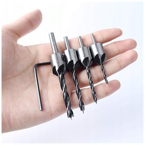 Set Di Punte Con Svasatore 3-6mm - Precisione E Versatilità | Per Legno E Plastica | Include Chiave A Brugola - Foto 2