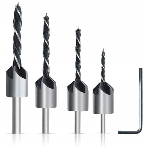 Set Di Punte Con Svasatore 3-6mm - Precisione E Versatilità | Per Legno E Plastica | Include Chiave A Brugola - Foto 1