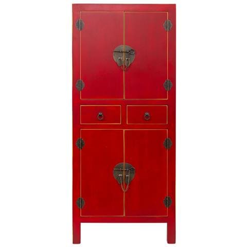 Armadio In Legno Con 2 Cassetti E 4 Porta 50x34,5x121h Cm - Foto 2