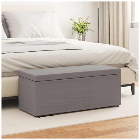 Pouf Talpa 101 x 41 x 40 cm Tessuto e Legno Ingegnerizzato - Foto 2