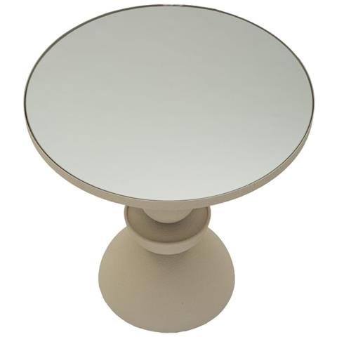 Tavolino Vkh799-beige-metallo-40,5x40,5x42 Cm - Foto 2