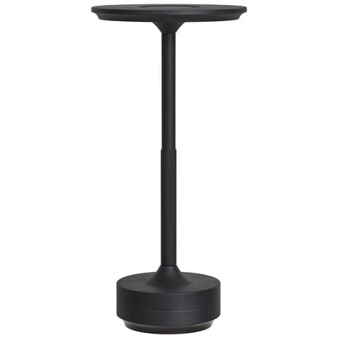 Lampada Da Tavolo Lyneham Ricaricabile In Alluminio Nero - Foto 1