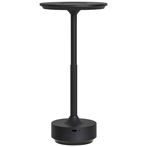 Lampada Da Tavolo Lyneham Ricaricabile In Alluminio Nero - Foto 2