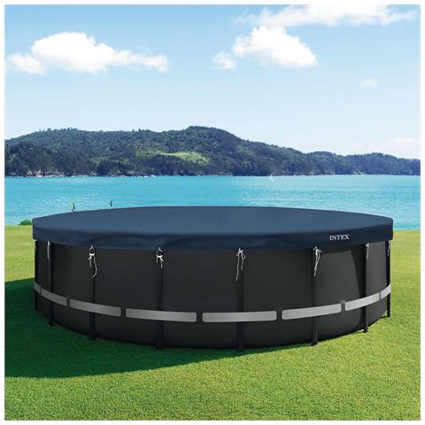 Copertura per piscina Ø610 x 20 cm Rotondo PVC e PET - Foto 2
