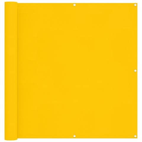 Schermo da balcone Giallo 110 x 400 cm Tessuto Oxford - Foto 1