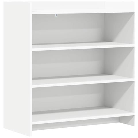Credenza Bianco 75 x 36 x 80 cm Legno ingegnerizzato - Foto 1