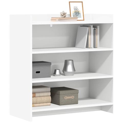 Credenza Bianco 75 x 36 x 80 cm Legno ingegnerizzato - Foto 2