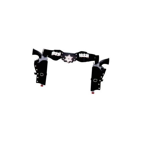 Cinturone Cowboy / Doppia Fondina Lusso Ne - Foto 1