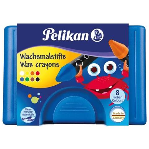 Peli Wachsmalstifte n. wasserf. rund 8 S - Foto 1