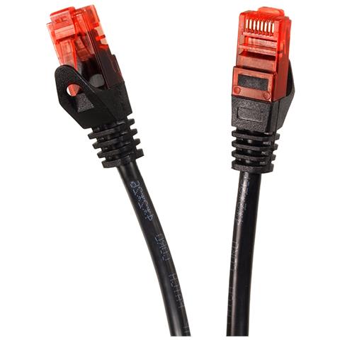 Cavo Di Rete Utp Lan Cat6, Terminato Con Connettori Rj45, Nero - 3m - Foto 3