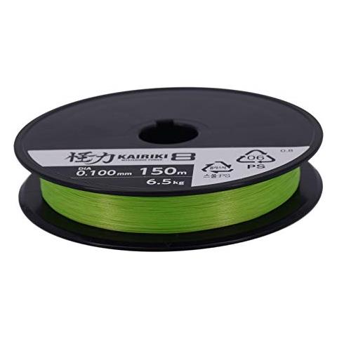 Kairiki 8, 150 Meter, Mantis Verde, 0.160mm / 10.3kg, Filo Da Pesca Intrecciato, 59wpla58r03 - Foto 4