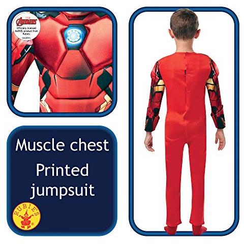 Value Not Found Marvel Avengers-costume Da Iron Man, Per Bambini Ragazzi, Rosso, S, 640830s - Foto 2