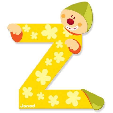 Pagliaccio a Lettera Z in Legno Multicolore - Foto 1