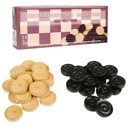 Palancole 3,5 Cm Legno Marrone Chiaro / nero 40 Pezzi - Foto 3