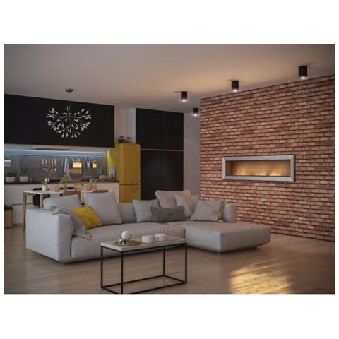 Rame 180 - Biocamino Da Incasso Camino A Bioetanolo Da Parete, Colori Vari - Inox - Con Vetro - Foto 2