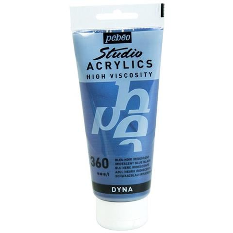 Pittura Acrilica Iridescente - Nero Blu - 100 Ml - Foto 1