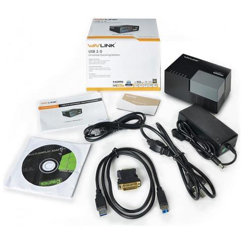 Docking Station USB 3.0 / TYPE C per Notebook Doppia Uscita Video LAN - Foto 7