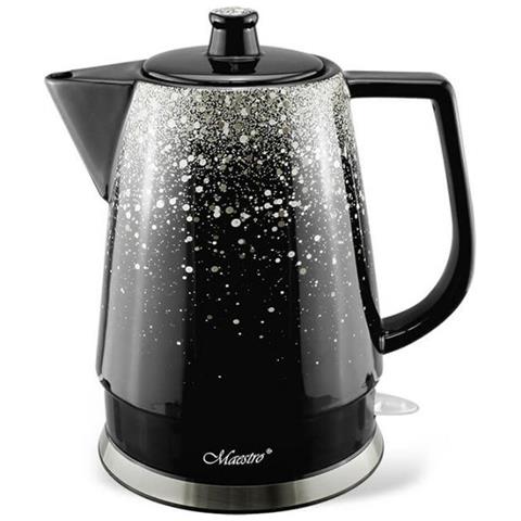 Bollitore Feel Maestro Mr-074 Nero Argentato Ceramica 1500 W 1,5 L - Foto 1