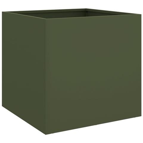 Fioriera Verde Oliva 42x40x39 cm in Acciaio - Foto 1