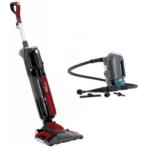 Aspirapolvere verticale Batteria Secco e bagnato Schiuma HEPA Senza sacchetto 1 L 1800 W Nero Rosso - Foto 1