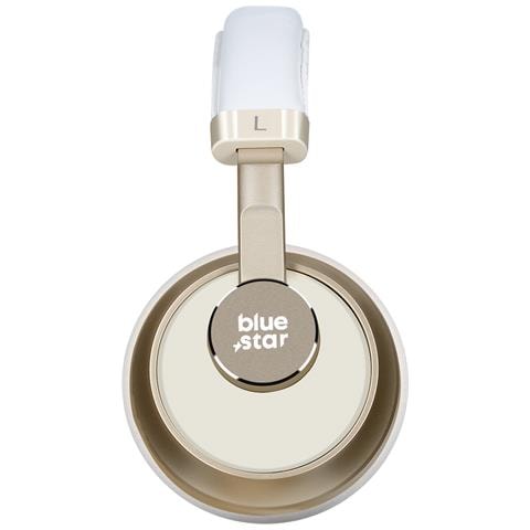 Cuffie Bluetooth Autonomia 40 Ore Microfono Tasti Multifunzione, Bianco - Foto 2