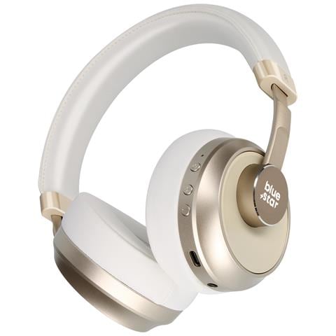 Cuffie Bluetooth Autonomia 40 Ore Microfono Tasti Multifunzione, Bianco - Foto 1