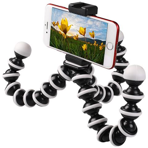 Supporto Flessibile Regolabile Per Treppiede Per Telefono, Treppiede Per Fotocamera, Treppiede Per Webcam L - Foto 2