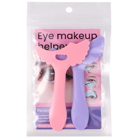 Aiutante Multifunzionale Per Eyeliner In Silicone Pink+purple - Foto 1