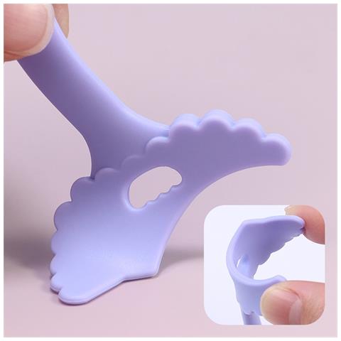 Aiutante Multifunzionale Per Eyeliner In Silicone Pink+purple - Foto 2