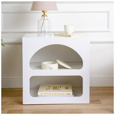 Amal Comodino Con Nicchie Bianche - Foto 1