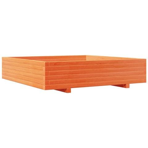 Fioriera Giardino Marrone Cera 110x110x26,5 Cm In Legno Di Pino - Foto 2