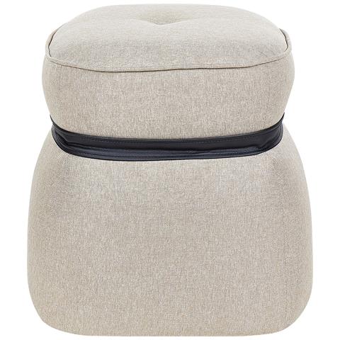 Pouf Monterey Lino Sintetico Beige - Foto 2