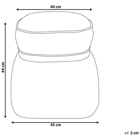 Pouf Monterey Lino Sintetico Beige - Foto 5