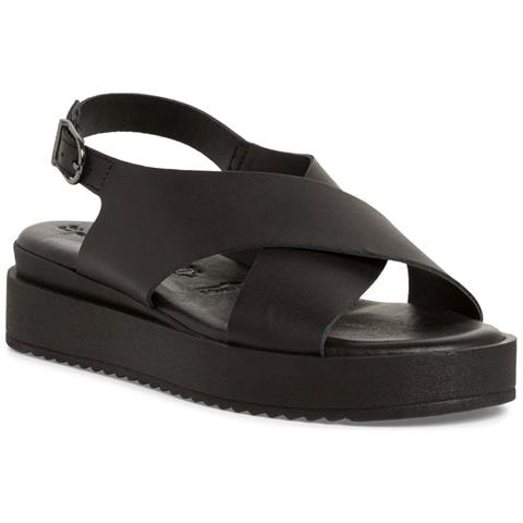 Black Casual Open Sandals Sandali Pelle Scarpe Donna Nero Eu 39, 1-28231-42 001 - Foto 1
