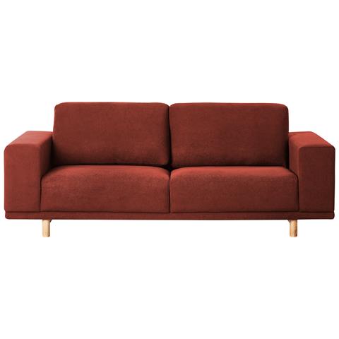 Divano 3 Posti Nivala Tessuto Rosso - Foto 2