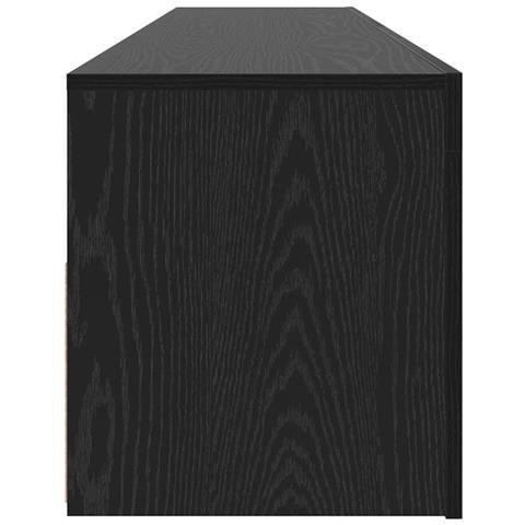 Mobile Porta TV con LED Rovere Nero 120x35x40 cm Multistrato - Foto 8