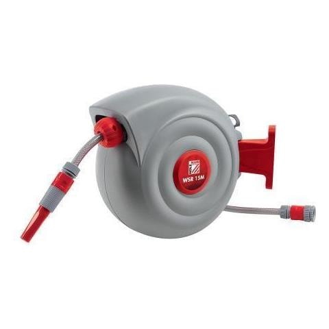 Avvolgitubo Automatico Tubo Acqua 15m Fissaggio A Parete Holzmann Wsr15m - Foto 2