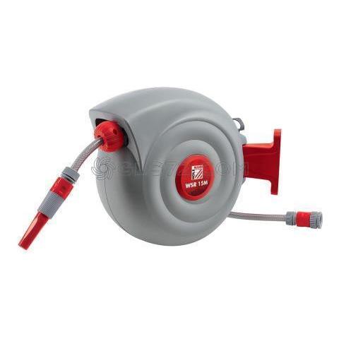 Avvolgitubo Automatico Tubo Acqua 15m Fissaggio A Parete Holzmann Wsr15m - Foto 1