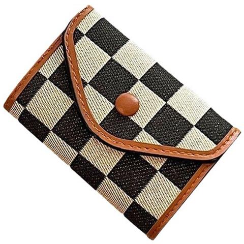 Portafoglio A Fisarmonica A Scacchiera Coffee - Foto 2