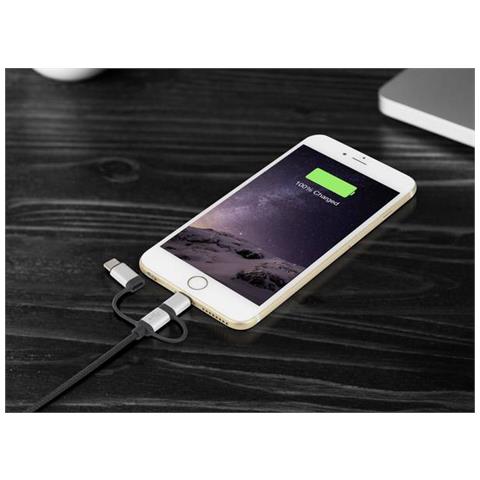 Rf-4600467 Cavo Usb 0,5 M Usb 2.0 Usb A Usb C /micro-usb B /lightning Grigio - Foto 2