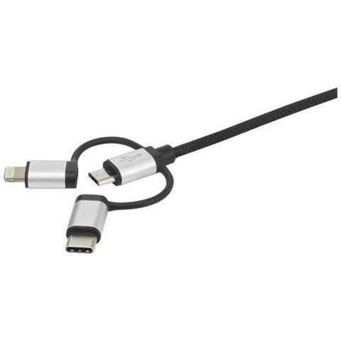 Rf-4600467 Cavo Usb 0,5 M Usb 2.0 Usb A Usb C /micro-usb B /lightning Grigio - Foto 3