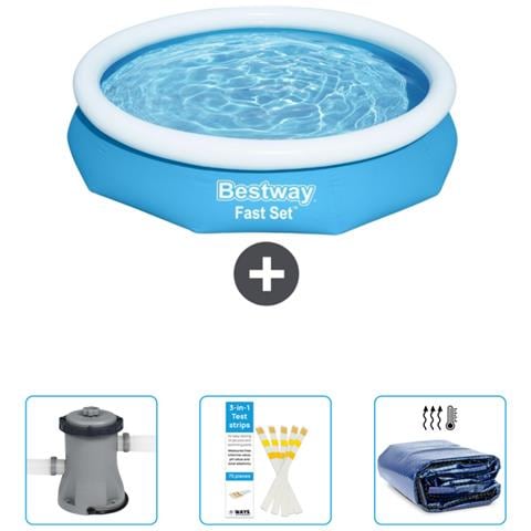Piscina Fuori Terra - In Giro - 305x66 Cm - Blu - Include Accessori Coordinati Cb38 - Foto 1