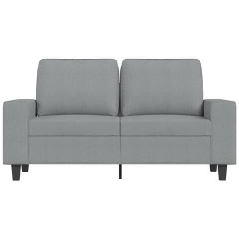 Lusso Casadino -  Divano A 2 Posti Grigio Chiaro 120 Cm In Tessuto - Foto 2