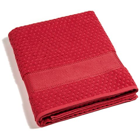 Telo Bagno Spugnissima Sirena In Cotone Colore Rosso Misura Standard - Foto 3