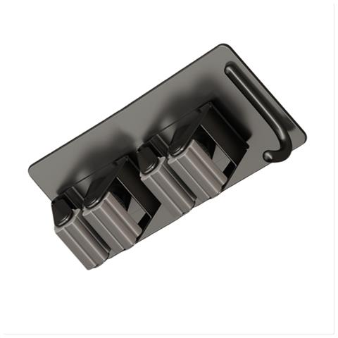 Porta Mocio Con Ganci - Organizer Da Parete Black - Foto 2